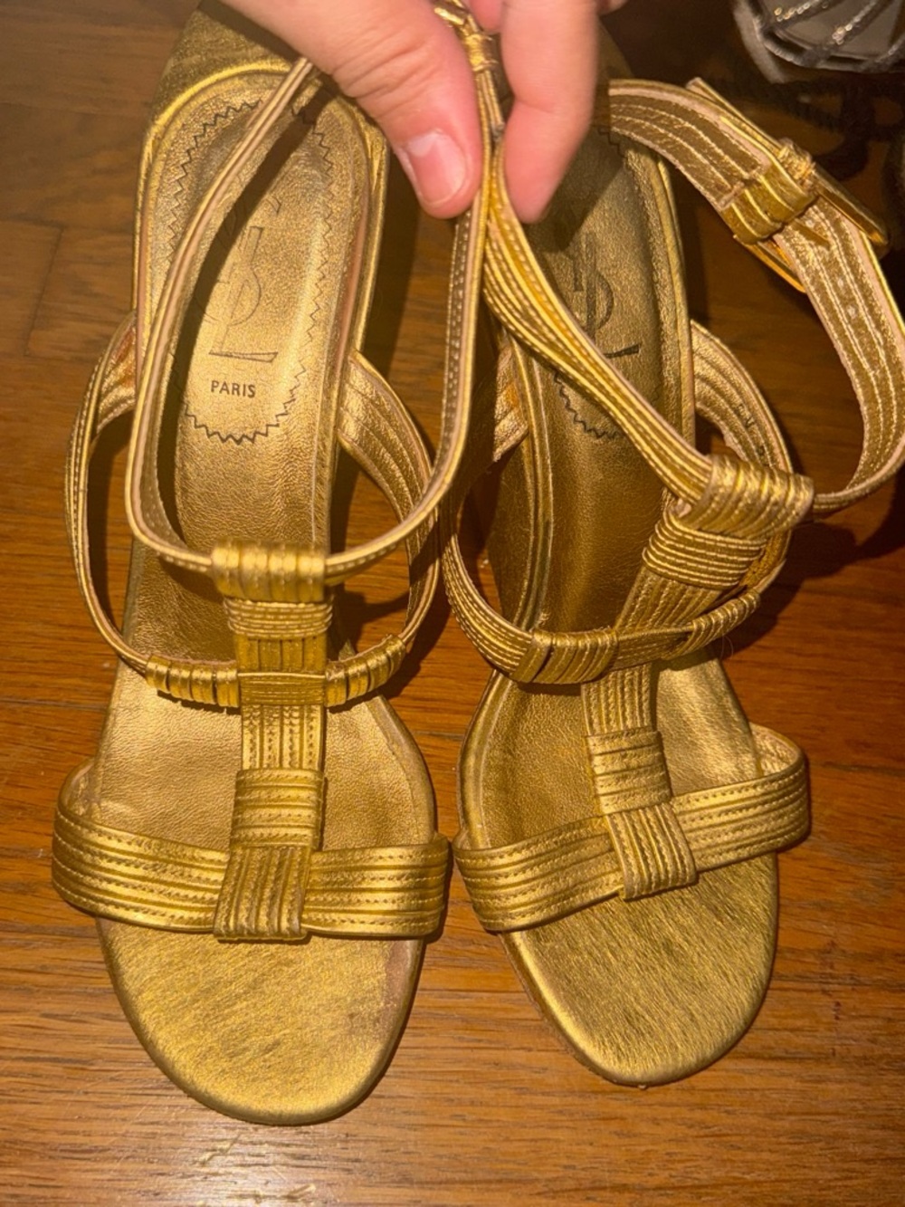 Yves Saint Laurent Totem - YSL Gold Wedges